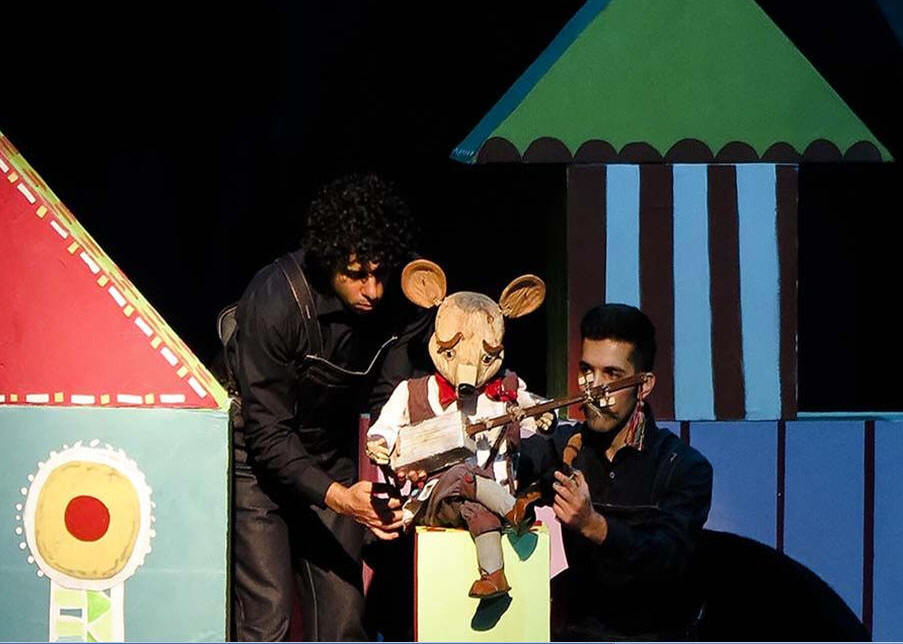 نمایش موش تا موش به سبک تکنیک عروسکی بونراکو از ژاپن